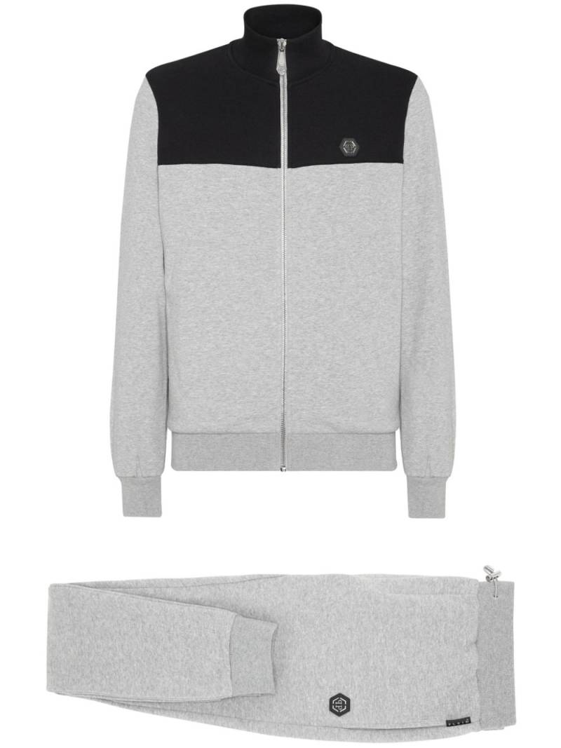 Philipp Plein gothic logo-appliqué tracksuit - Grey von Philipp Plein