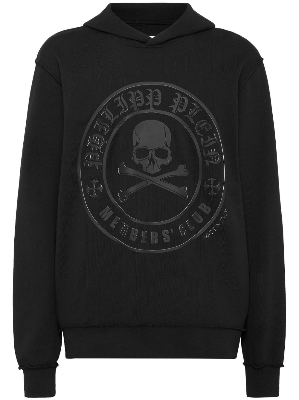 Philipp Plein gothic-print hoodie - Black von Philipp Plein