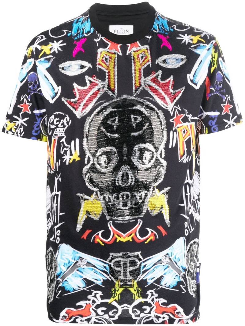 Philipp Plein graphic print T-shirt - Black von Philipp Plein