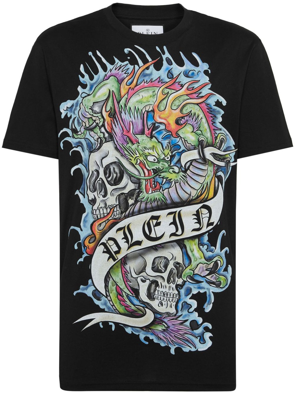 Philipp Plein graphic-print cotton T-shirt - Black von Philipp Plein