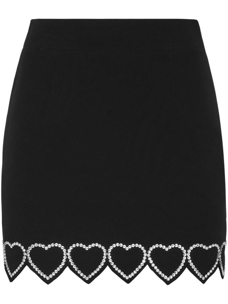 Philipp Plein heart-embellished mini skirt - Black von Philipp Plein