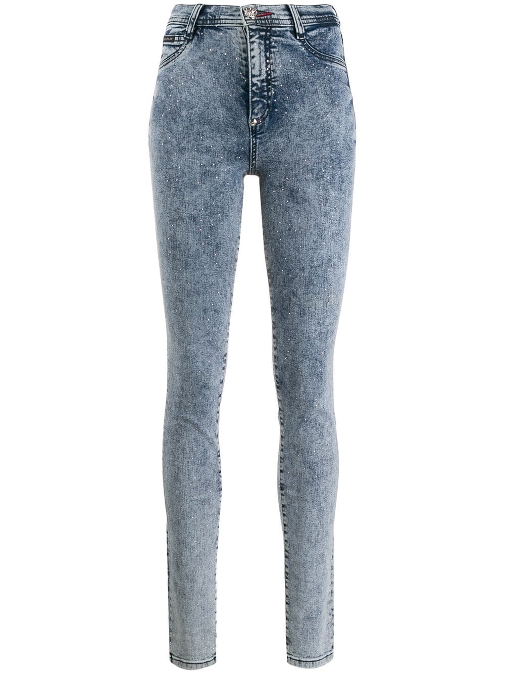 Philipp Plein high waisted denim jeggings - Blue von Philipp Plein