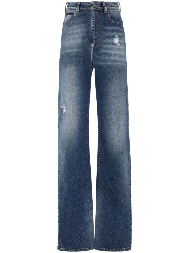 Philipp Plein high-waisted straight-leg jeans - Blue von Philipp Plein