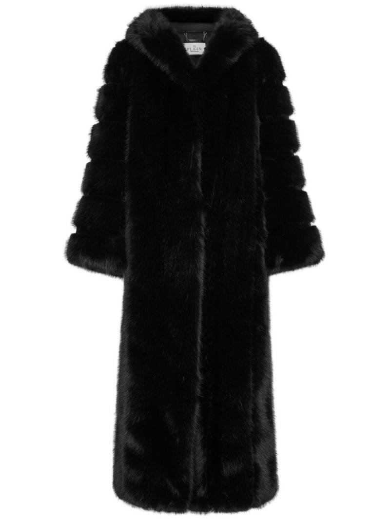 Philipp Plein hooded faux-fur coat - Black von Philipp Plein