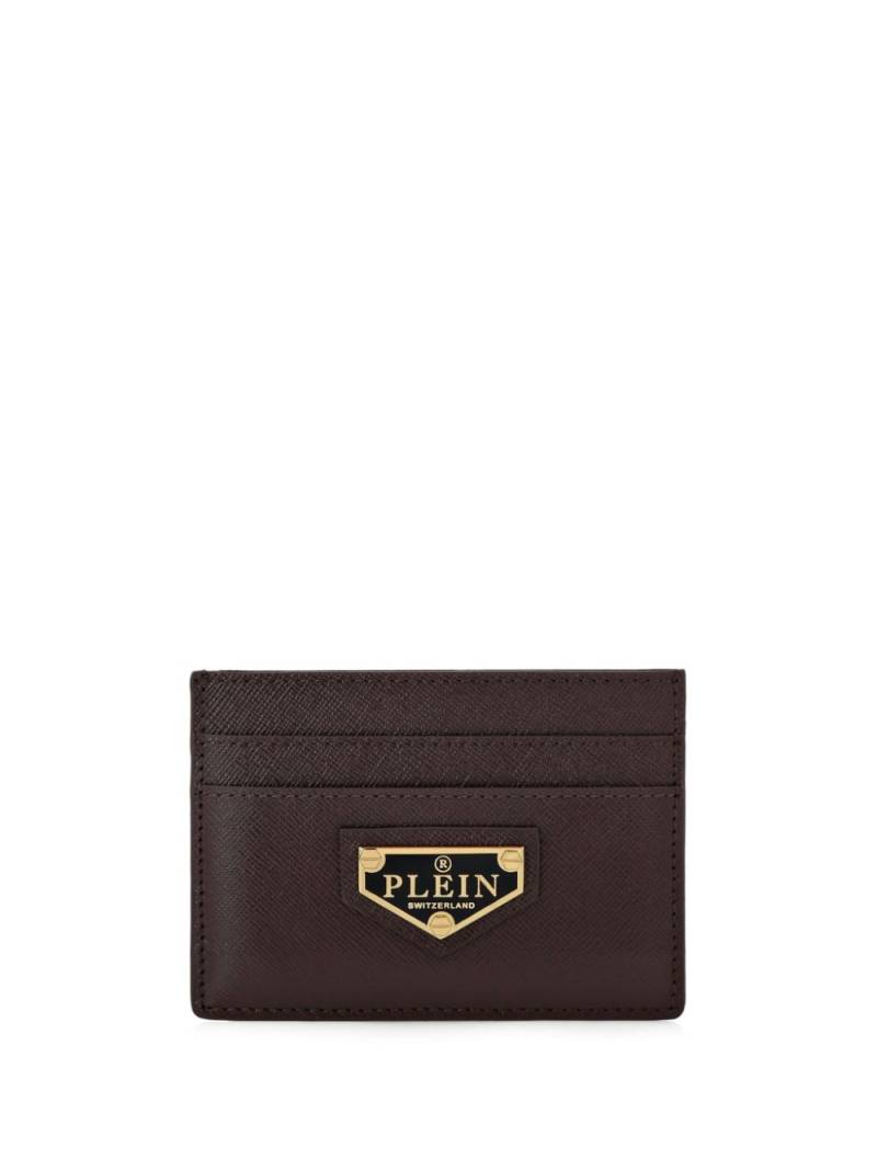 Philipp Plein leather card holder - Brown von Philipp Plein