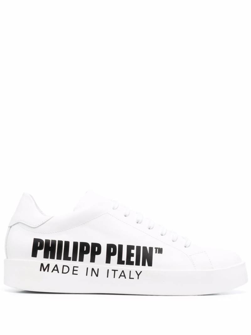 Philipp Plein leather low-top sneakers - White von Philipp Plein