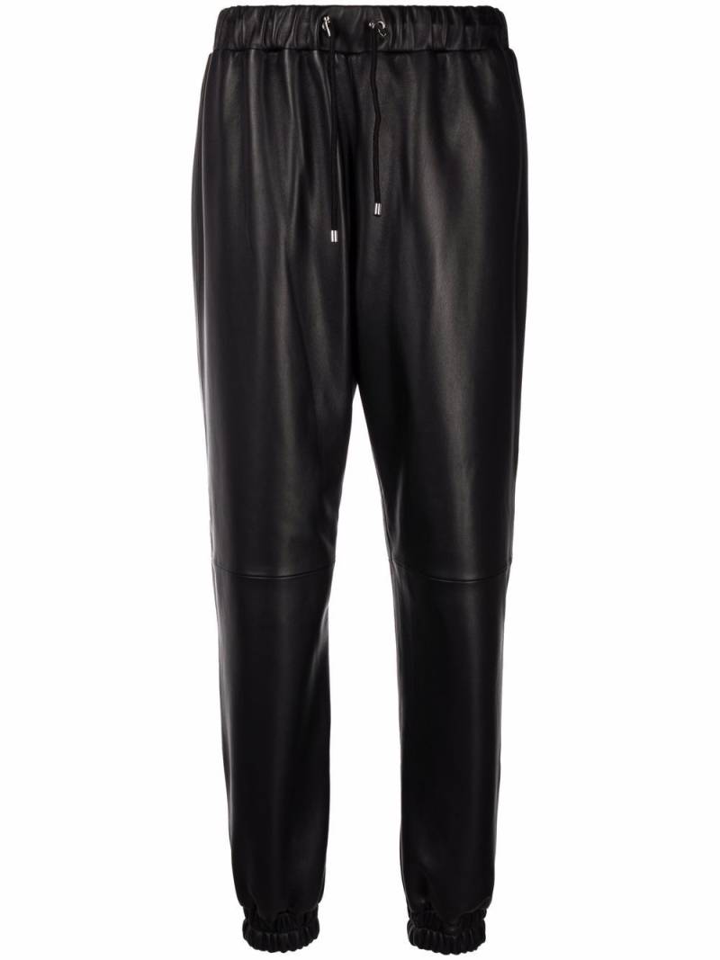 Philipp Plein leather tapered trousers - Black von Philipp Plein