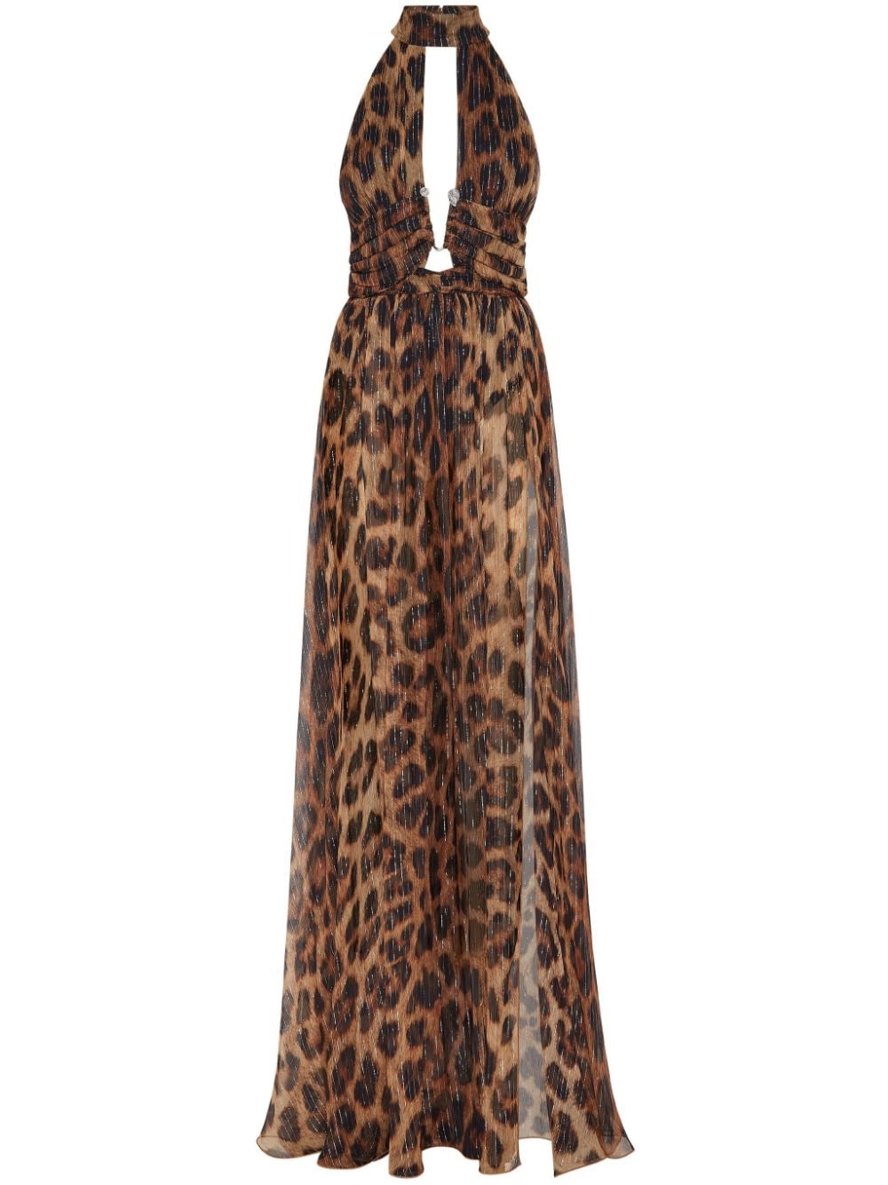 Philipp Plein leopard-print long dress - Neutrals von Philipp Plein