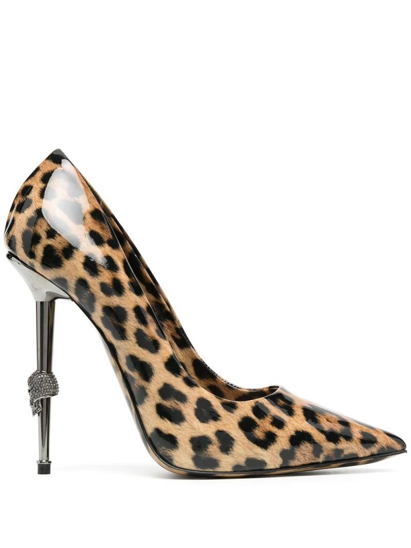 Philipp Plein leopard print pointed pumps - Neutrals von Philipp Plein