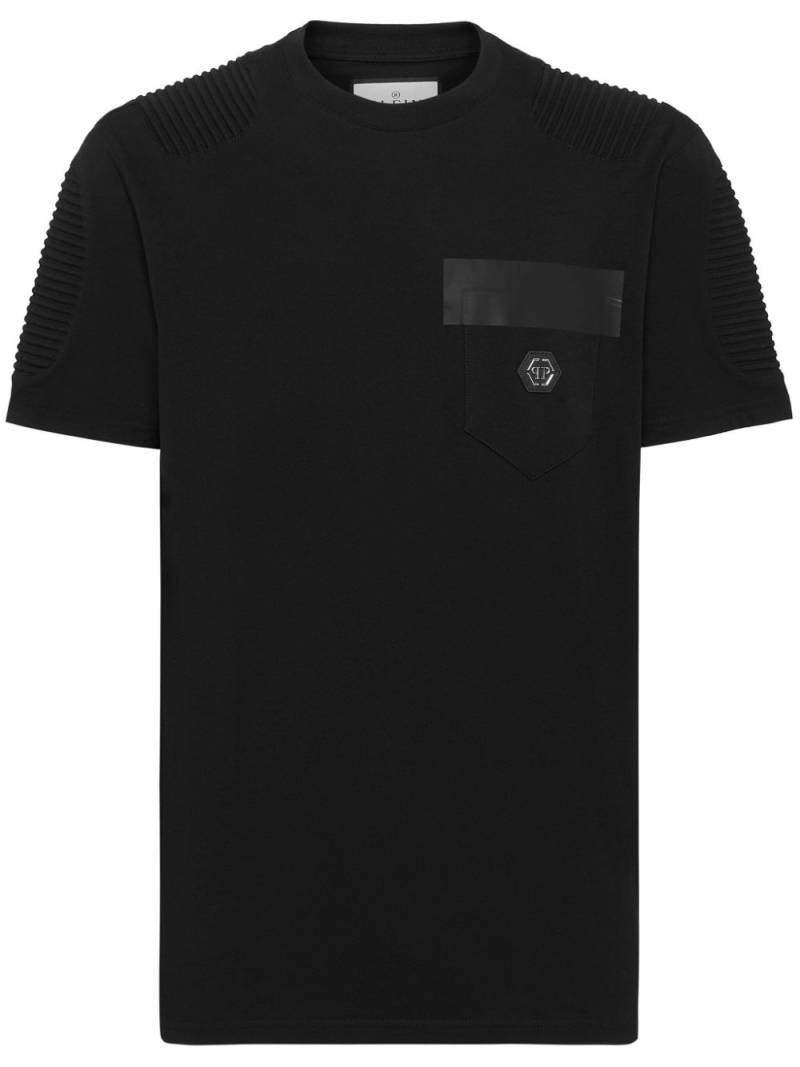 Philipp Plein logo-appliqué cotton T-shirt - Black von Philipp Plein