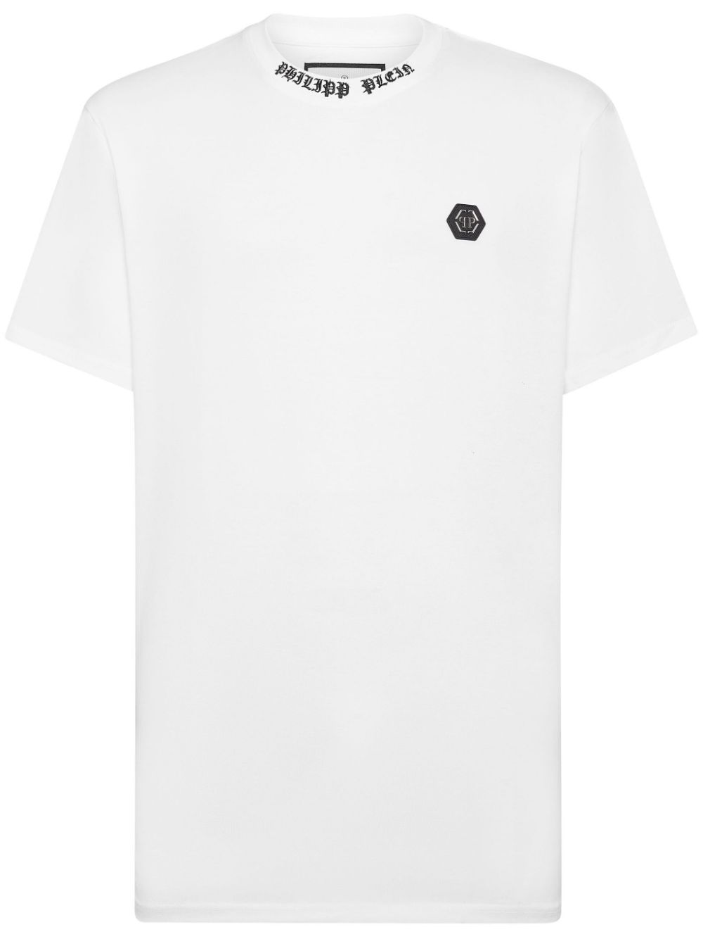 Philipp Plein logo-appliqué cotton T-shirt - White von Philipp Plein