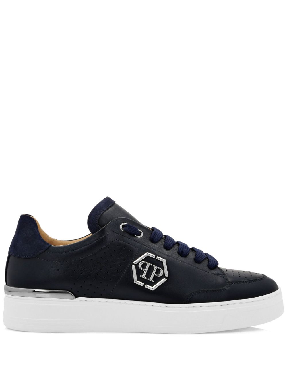 Philipp Plein logo-appliqué low-top sneakers - Blue von Philipp Plein