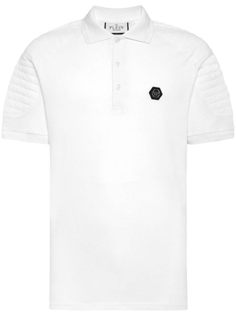 Philipp Plein logo-appliqué polo shirt - White von Philipp Plein