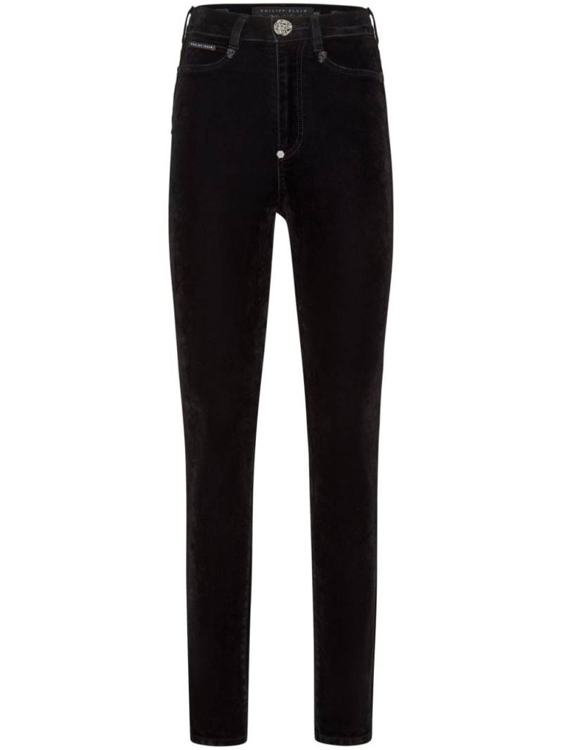 Philipp Plein logo-appliqué skinny jeans - Black von Philipp Plein