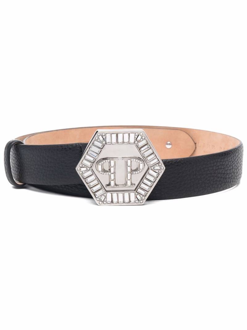 Philipp Plein logo-buckle belt - Black von Philipp Plein