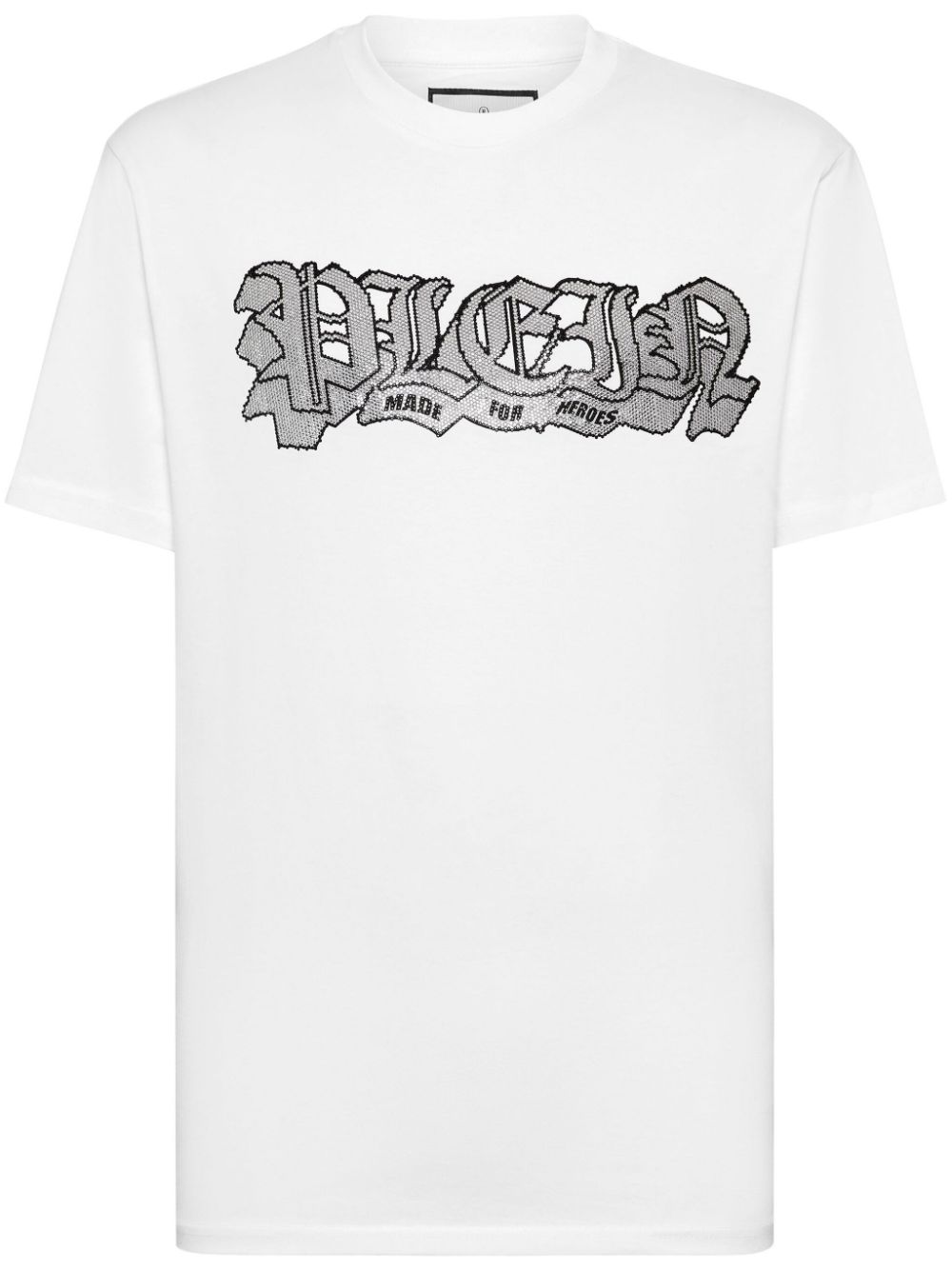 Philipp Plein logo-embellished cotton T-shirt - White von Philipp Plein