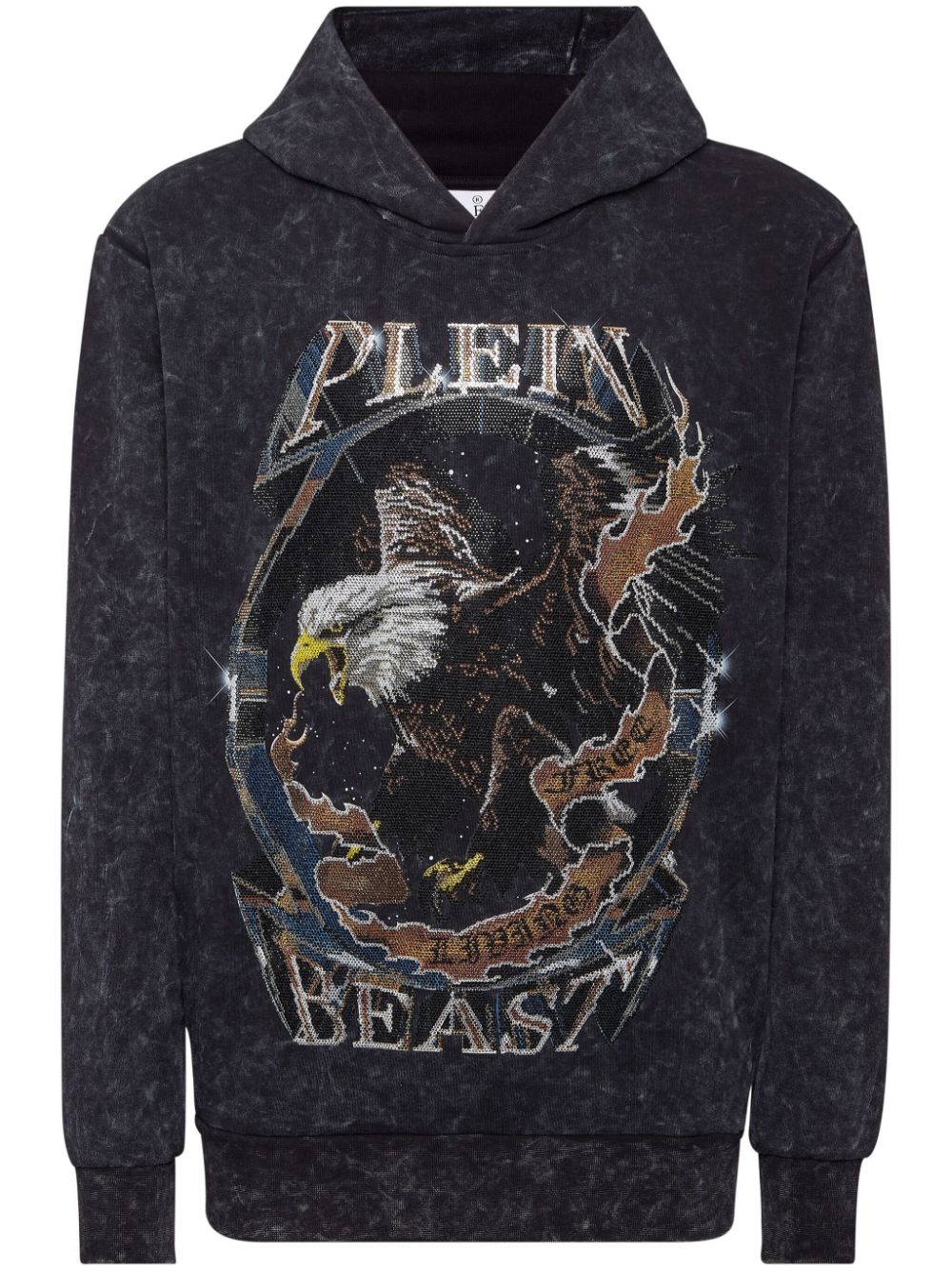 Philipp Plein logo-embellished hoodie - Black von Philipp Plein