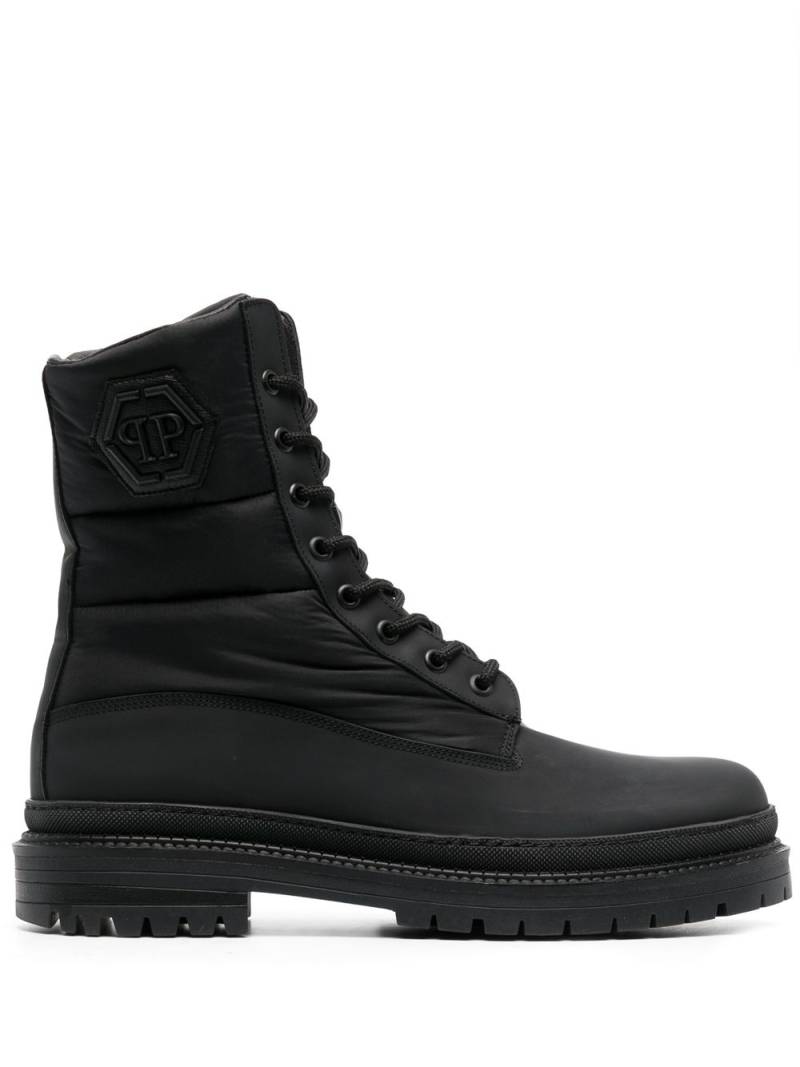 Philipp Plein logo-embossed ankle boots - Black von Philipp Plein