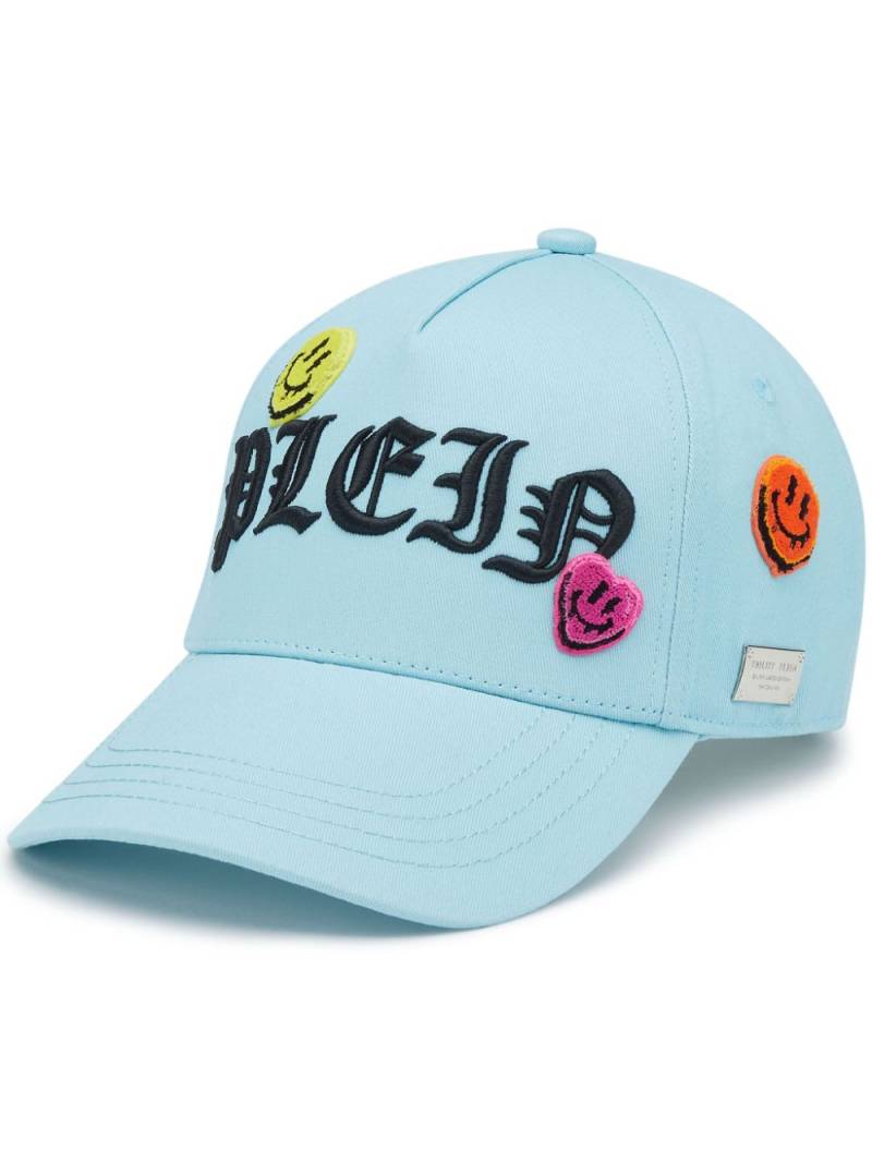 Philipp Plein logo-embroidered cap - Blue von Philipp Plein