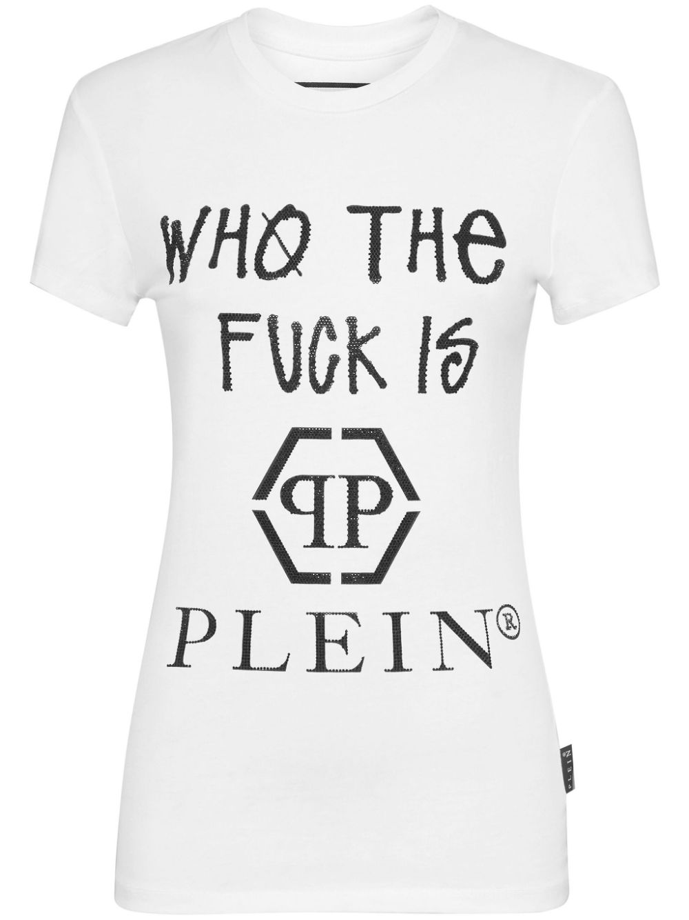 Philipp Plein logo lettering cotton T-shirt - White von Philipp Plein