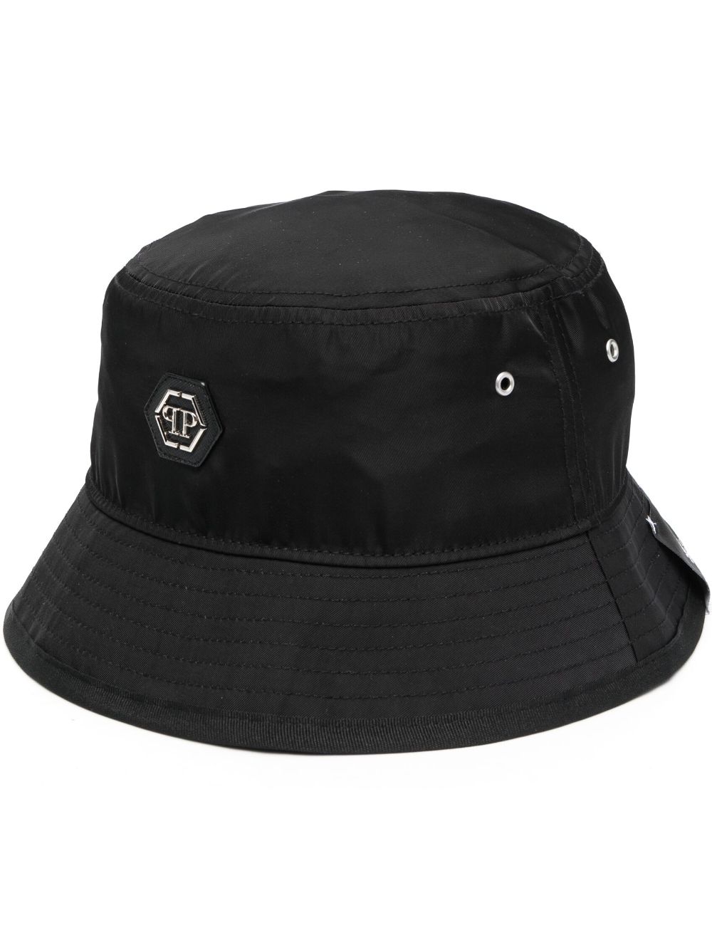 Philipp Plein logo-patch bucket hat - Black von Philipp Plein