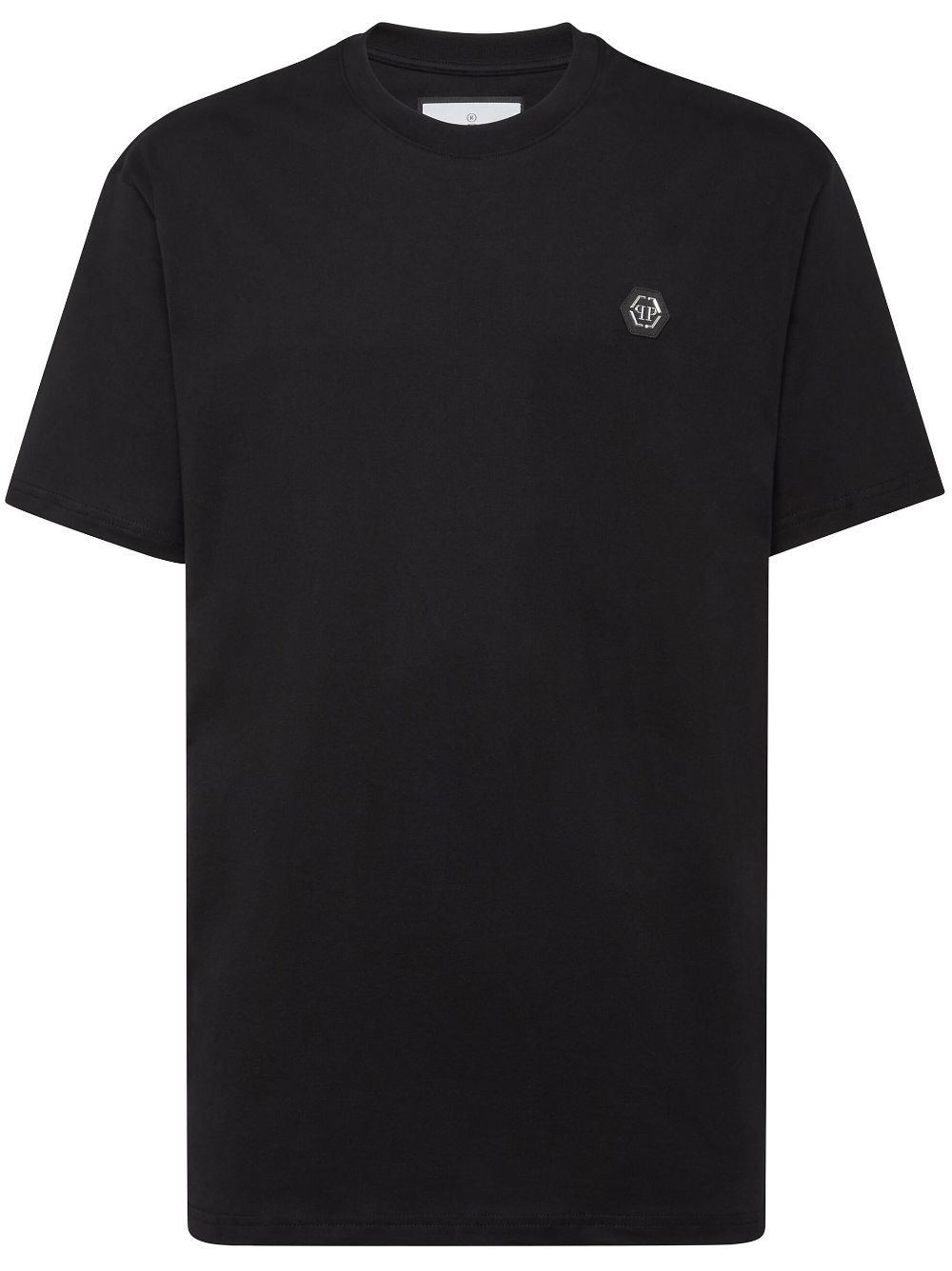 Philipp Plein logo-patch cotton T-shirt - Black von Philipp Plein