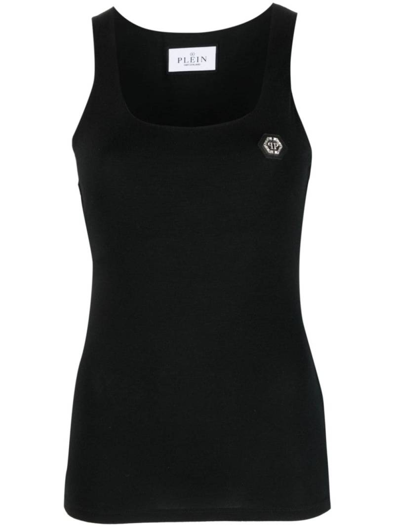 Philipp Plein logo-patch tank top - Black von Philipp Plein