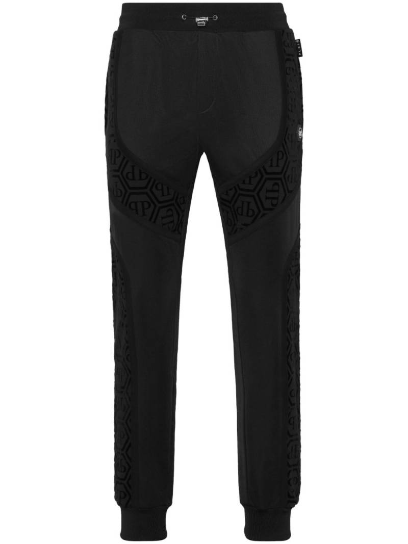 Philipp Plein logo-patch track pants - Black von Philipp Plein