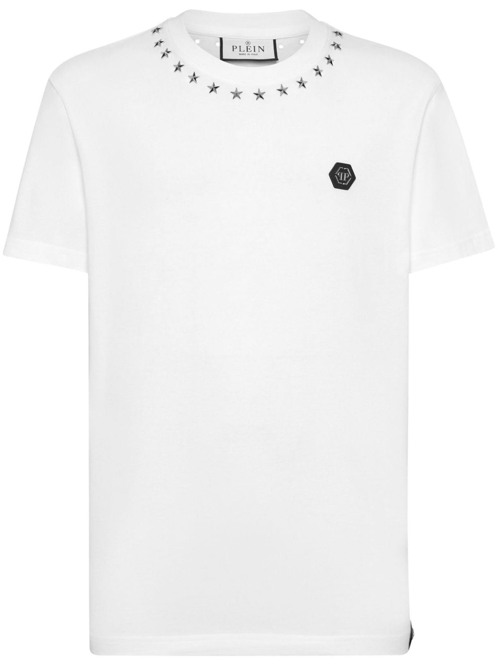 Philipp Plein logo-plaque cotton T-shirt - White von Philipp Plein