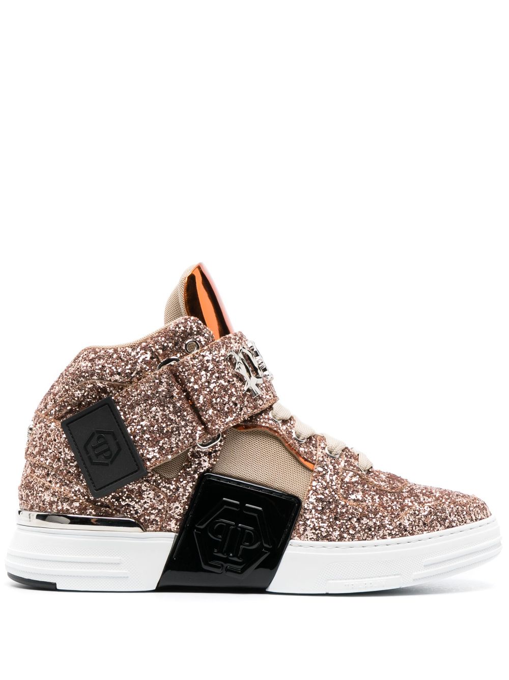 Philipp Plein logo-plaque high-top sneakers - Pink von Philipp Plein