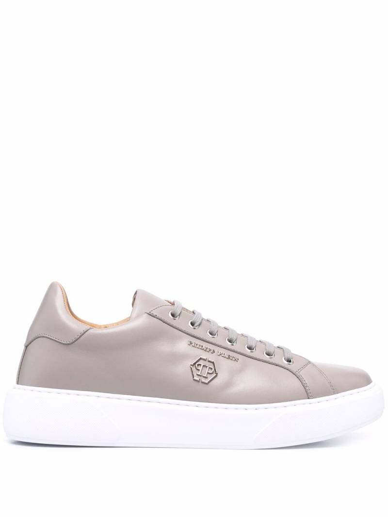 Philipp Plein logo-plaque low-top sneakers - Neutrals von Philipp Plein