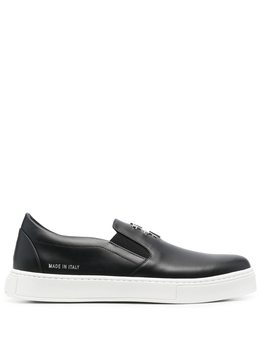 Philipp Plein logo-plaque slip-on sneakers - Black von Philipp Plein