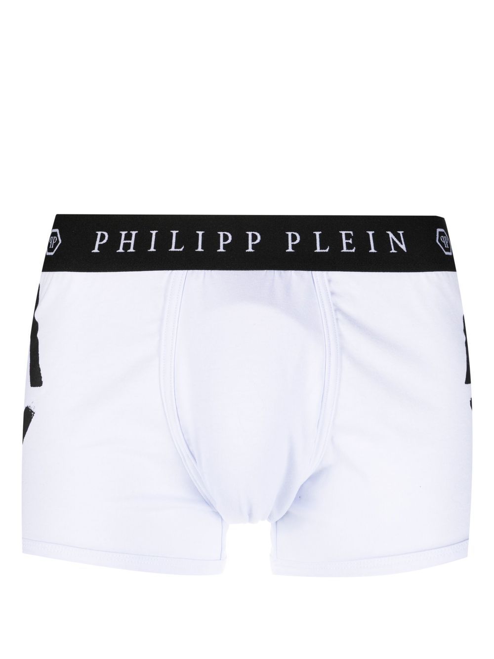 Philipp Plein logo-print boxers - White von Philipp Plein