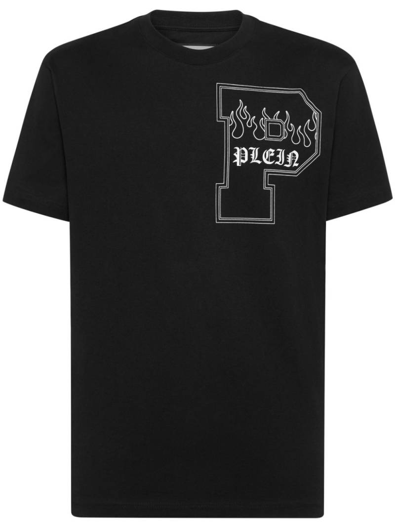 Philipp Plein logo-print cotton T-shirt - Black von Philipp Plein