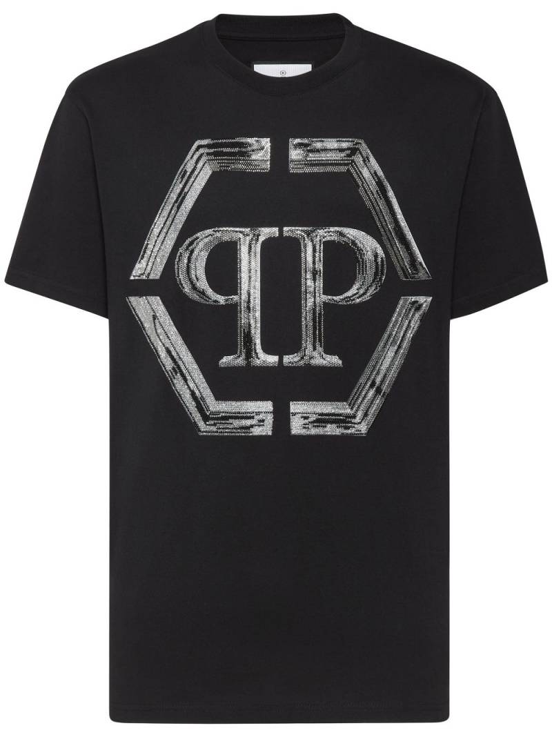 Philipp Plein logo-print cotton T-shirt - Black von Philipp Plein