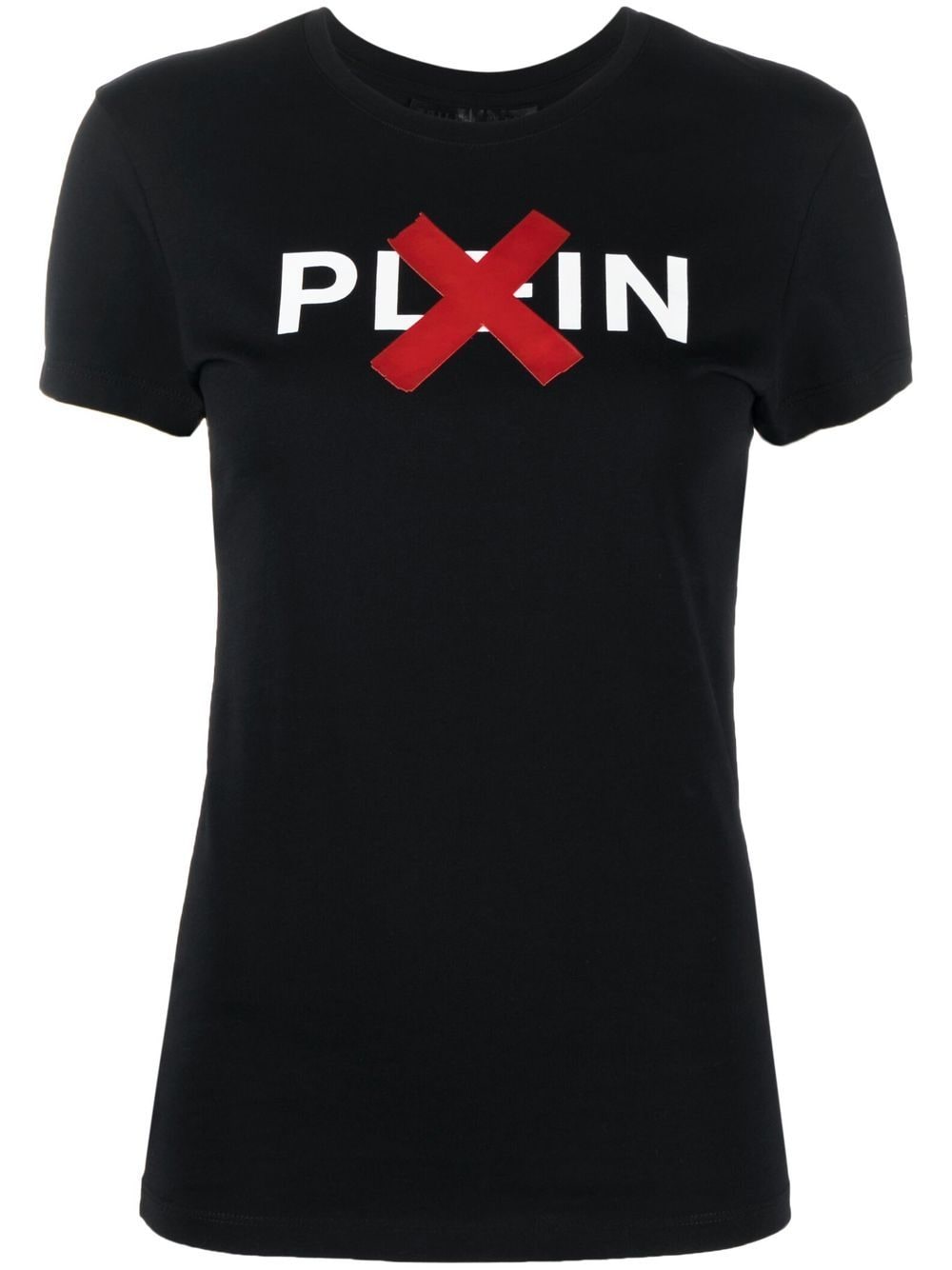 Philipp Plein logo-print cotton T-shirt - Black von Philipp Plein