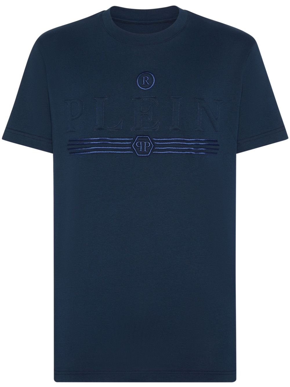 Philipp Plein logo-print cotton T-shirt - Blue von Philipp Plein