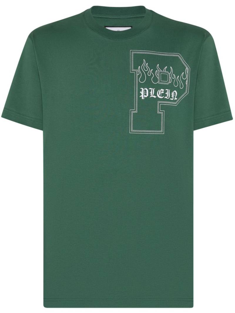 Philipp Plein logo-print cotton T-shirt - Green von Philipp Plein