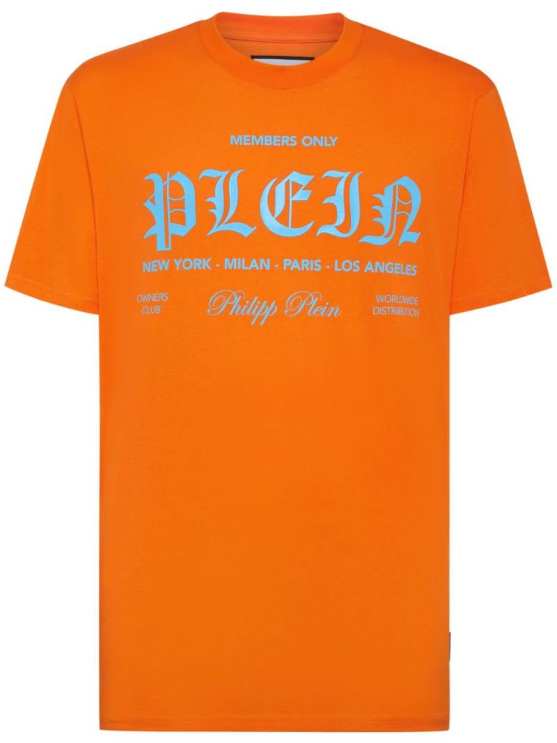 Philipp Plein logo-print cotton T-shirt - Orange von Philipp Plein