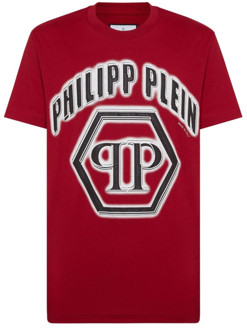 Philipp Plein logo-print cotton T-shirt - Red von Philipp Plein