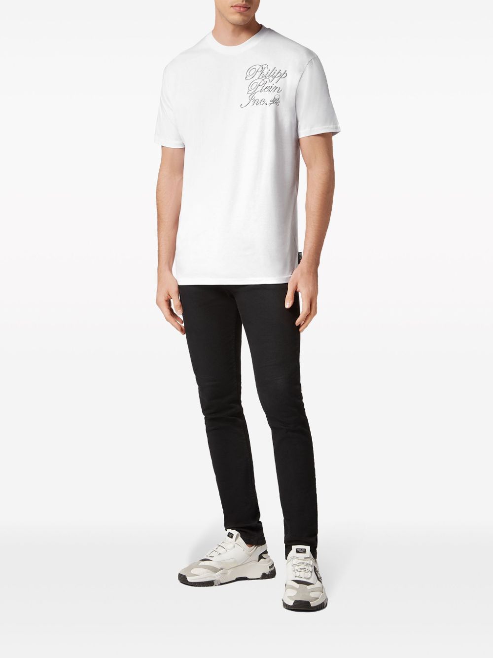 Philipp Plein logo-print cotton T-shirt - White von Philipp Plein