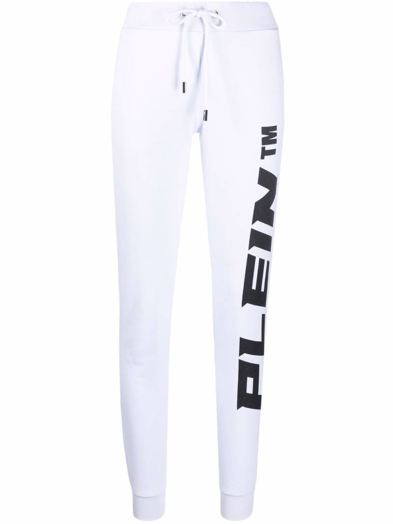 Philipp Plein logo-print cotton joggers - White von Philipp Plein