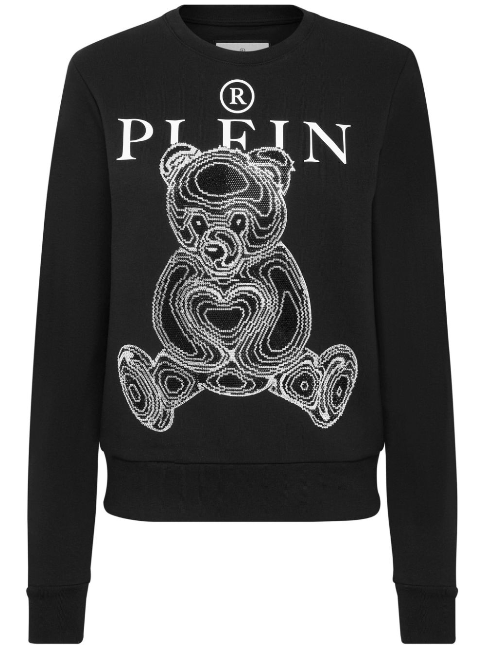 Philipp Plein logo-print cotton sweatshirt - Black von Philipp Plein