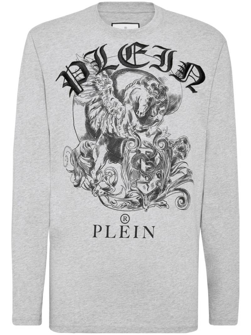 Philipp Plein logo-print cotton t-shirt - Grey von Philipp Plein