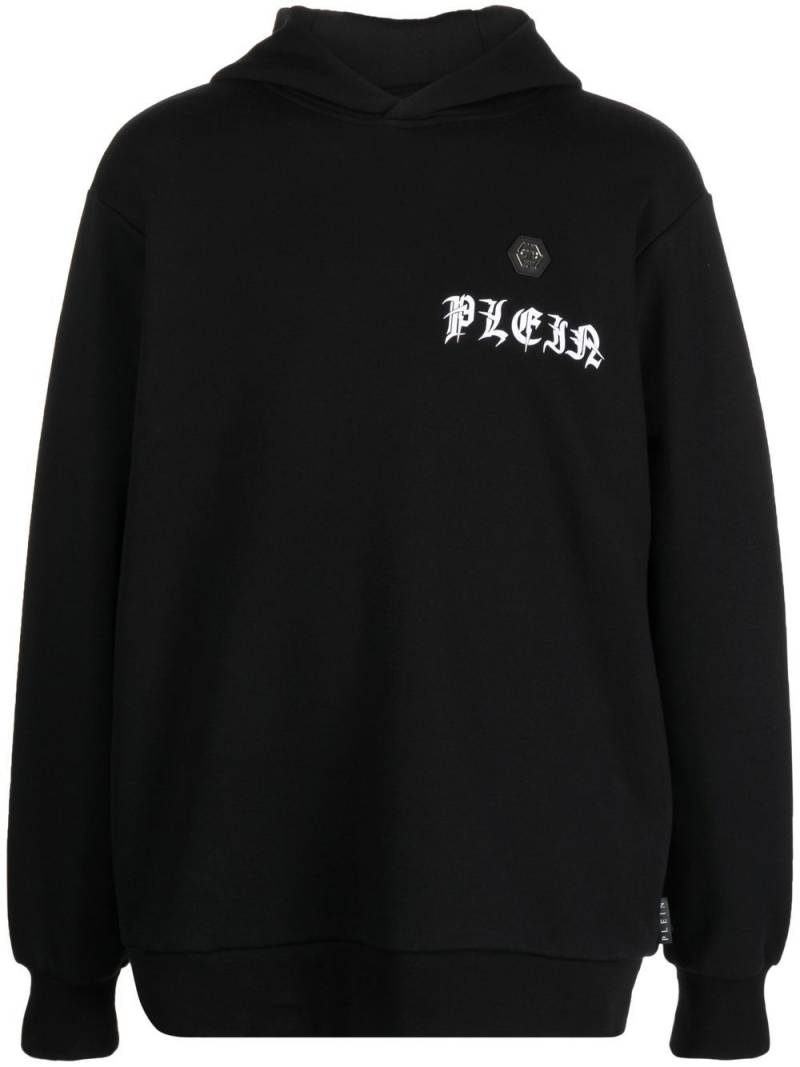 Philipp Plein logo-print hoodie - Black von Philipp Plein