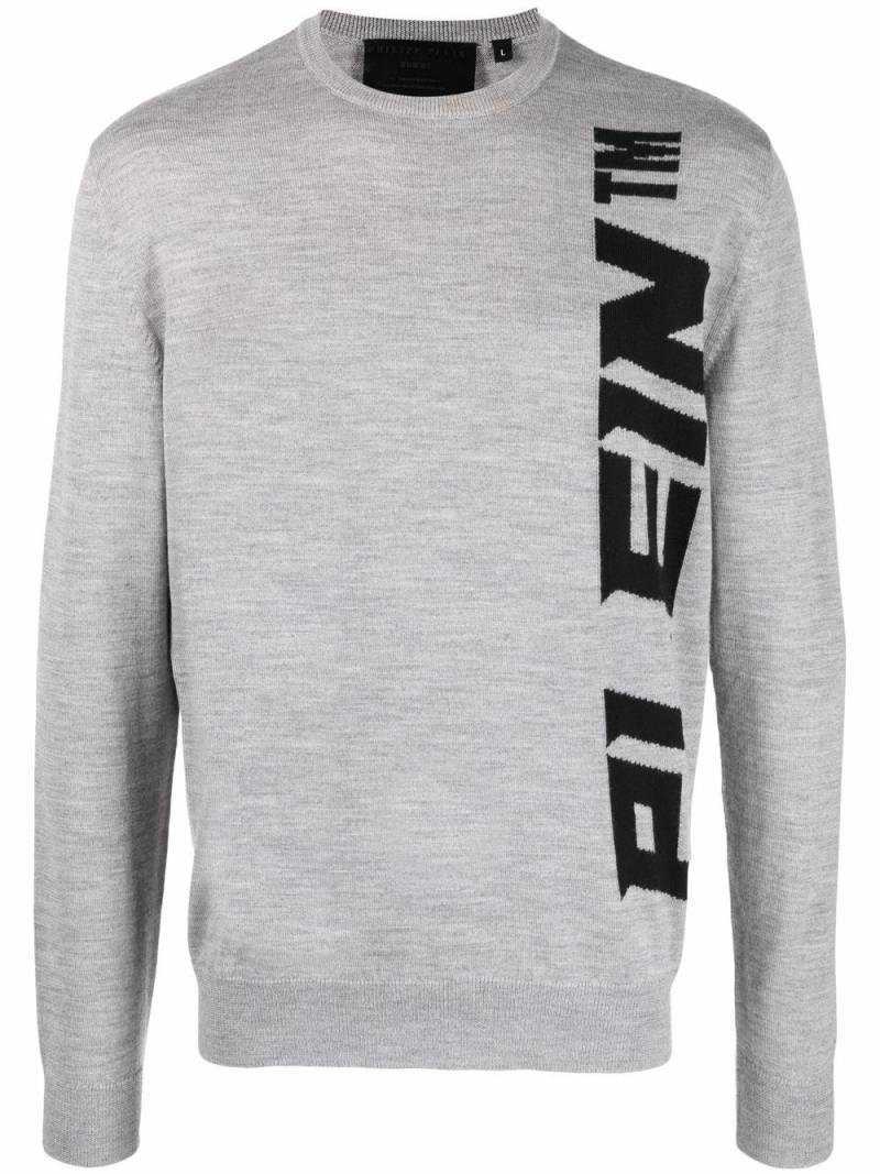 Philipp Plein logo-print jumper - Grey von Philipp Plein