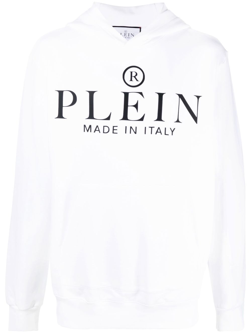 Philipp Plein logo-print pullover hoodie - White von Philipp Plein