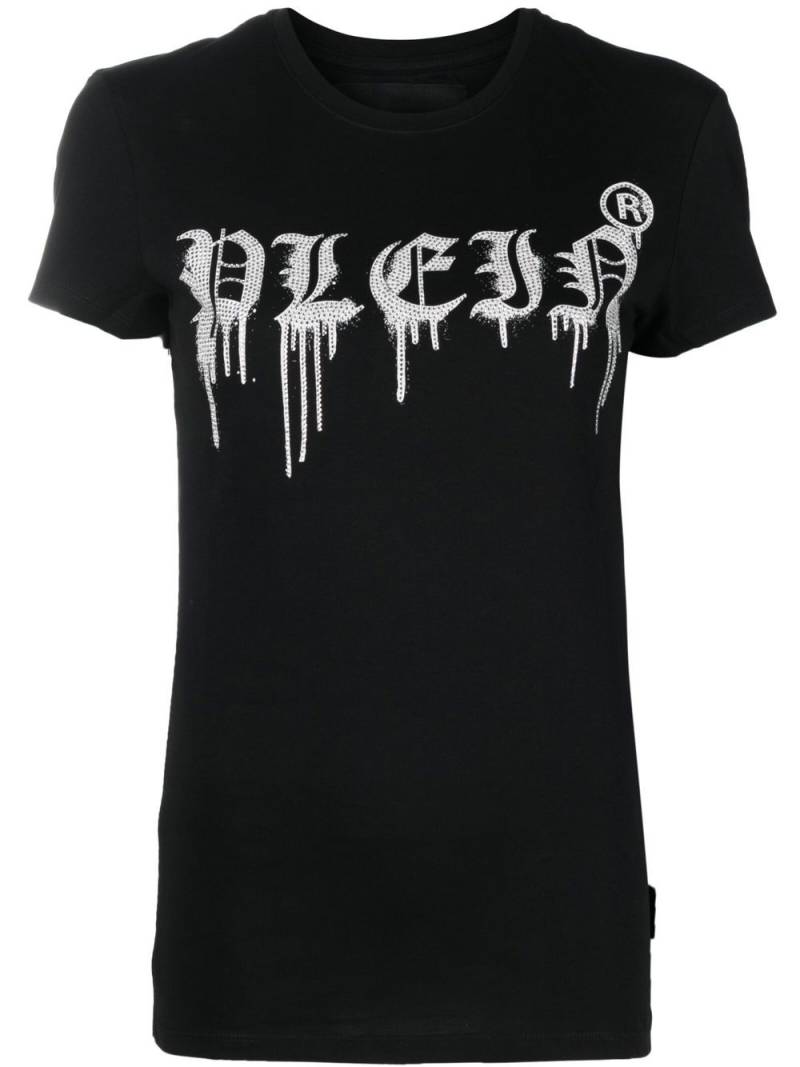 Philipp Plein logo-print round neck T-shirt - Black von Philipp Plein