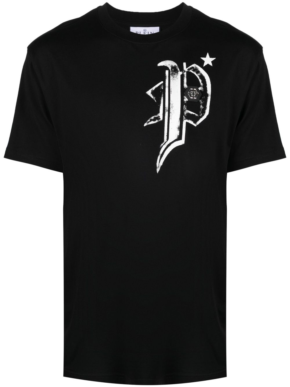 Philipp Plein logo-print round-neck T-shirt - Black von Philipp Plein