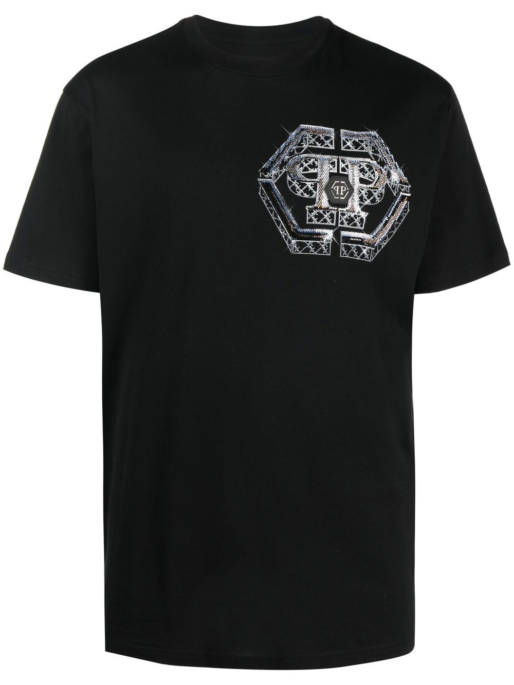 Philipp Plein logo-print short-sleeve T-shirt - Black von Philipp Plein